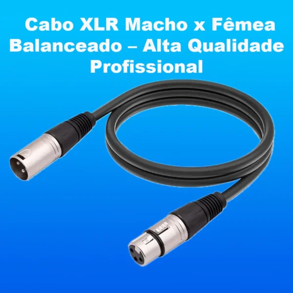 Cabo de Áudio XLR